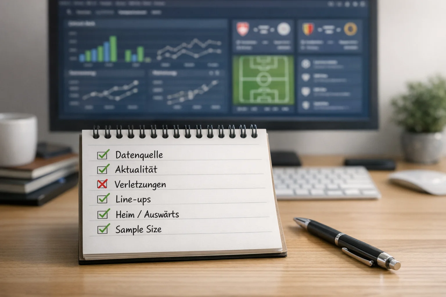 Checkliste für Qualitätsindikatoren bei Fußballprognosen